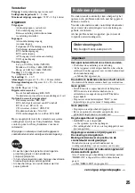 Preview for 133 page of Sony CDX-GT630UI - Cd Receiver Mp3/wma/aac Player Operating Instructions Manual