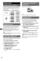 Preview for 6 page of Sony CDX-GT65UIW Operating Instructions Manual