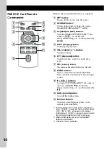 Preview for 10 page of Sony CDX-GT65UIW Operating Instructions Manual