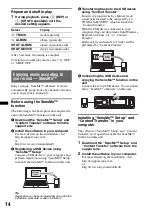 Preview for 14 page of Sony CDX-GT65UIW Operating Instructions Manual