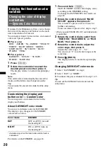 Preview for 20 page of Sony CDX-GT65UIW Operating Instructions Manual