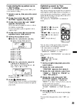 Preview for 23 page of Sony CDX-GT65UIW Operating Instructions Manual