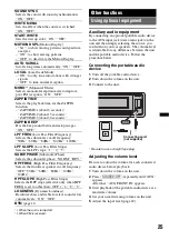 Preview for 25 page of Sony CDX-GT65UIW Operating Instructions Manual