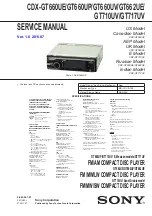 Sony CDX-GT660UE Service Manual предпросмотр