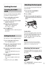 Предварительный просмотр 5 страницы Sony CDX-GT660UP Operating Instructions Manual