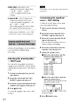 Предварительный просмотр 22 страницы Sony CDX-GT660UP Operating Instructions Manual