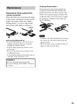 Предварительный просмотр 29 страницы Sony CDX-GT660UP Operating Instructions Manual