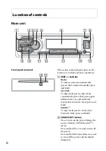 Предварительный просмотр 6 страницы Sony CDX-GT660UV Operating Instructions Manual