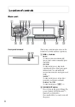 Предварительный просмотр 6 страницы Sony CDX-GT66UPW Operating Instructions Manual