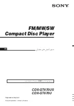 Предварительный просмотр 64 страницы Sony CDX-GT670U Operating Instructions Manual