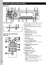 Предварительный просмотр 8 страницы Sony CDX-GT680UI Operating Instructions Manual