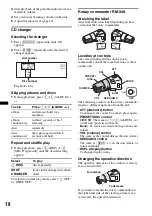 Предварительный просмотр 18 страницы Sony CDX-GT680UI Operating Instructions Manual