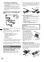 Предварительный просмотр 20 страницы Sony CDX-GT680UI Operating Instructions Manual