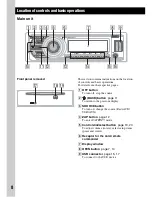 Предварительный просмотр 8 страницы Sony CDX-GT690UI Operating Instructions Manual