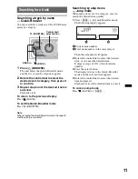 Предварительный просмотр 11 страницы Sony CDX-GT690UI Operating Instructions Manual