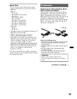 Предварительный просмотр 23 страницы Sony CDX-GT690UI Operating Instructions Manual