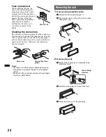 Предварительный просмотр 24 страницы Sony CDX-GT690UI Operating Instructions Manual