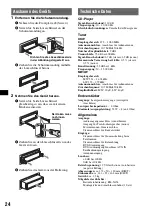 Предварительный просмотр 48 страницы Sony CDX-GT700D Operating Instructions Manual