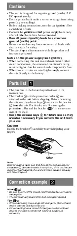 Preview for 4 page of Sony CDX-GT700HD - Fd 8g Usb 1wire User Manual