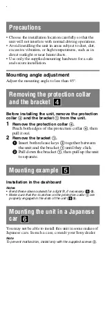 Preview for 8 page of Sony CDX-GT700HD - Fd 8g Usb 1wire User Manual