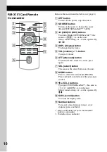 Предварительный просмотр 10 страницы Sony CDX-GT700UI Operating Instructions Manual