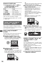 Предварительный просмотр 14 страницы Sony CDX-GT700UI Operating Instructions Manual