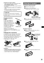 Предварительный просмотр 43 страницы Sony CDX-GT705DX - Cd Player With Mp3/wma Playback Operating Instructions Manual