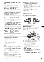 Предварительный просмотр 39 страницы Sony CDX-GT710 - Fm-am Compact Disc Player Operating Instructions Manual