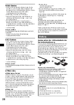 Предварительный просмотр 42 страницы Sony CDX-GT710 - Fm-am Compact Disc Player Operating Instructions Manual