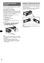 Предварительный просмотр 76 страницы Sony CDX-GT710 - Fm-am Compact Disc Player Operating Instructions Manual