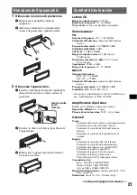 Предварительный просмотр 91 страницы Sony CDX-GT710 - Fm-am Compact Disc Player Operating Instructions Manual