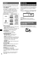 Предварительный просмотр 98 страницы Sony CDX-GT710 - Fm-am Compact Disc Player Operating Instructions Manual