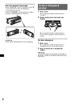 Предварительный просмотр 100 страницы Sony CDX-GT710 - Fm-am Compact Disc Player Operating Instructions Manual