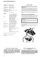 Предварительный просмотр 2 страницы Sony CDX-GT710 - Fm-am Compact Disc Player Service Manual