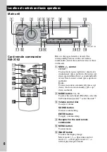 Preview for 8 page of Sony CDX-GT71W - Fm/am Compact Disc Player Operating Instructions Manual