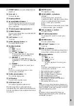 Preview for 9 page of Sony CDX-GT71W - Fm/am Compact Disc Player Operating Instructions Manual