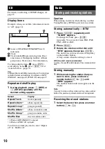 Preview for 10 page of Sony CDX-GT71W - Fm/am Compact Disc Player Operating Instructions Manual