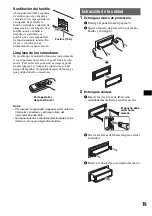 Preview for 39 page of Sony CDX-GT71W - Fm/am Compact Disc Player Operating Instructions Manual