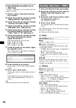 Preview for 10 page of Sony CDX-GT720 - Fm/am Compact Disc Player Operating Instructions Manual