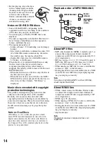 Preview for 14 page of Sony CDX-GT72W - Fm/am Compact Disc Player Operating Instructions Manual