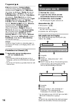 Предварительный просмотр 42 страницы Sony CDX-GT730UI - Fm/am Compact Disc Player Operating Instructions Manual