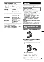 Предварительный просмотр 43 страницы Sony CDX-GT730UI - Fm/am Compact Disc Player Operating Instructions Manual