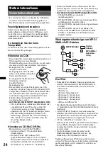 Предварительный просмотр 52 страницы Sony CDX-GT730UI - Fm/am Compact Disc Player Operating Instructions Manual