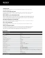 Preview for 2 page of Sony CDX-GT730UI - Fm/am Compact Disc Player Specifications