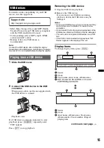 Предварительный просмотр 15 страницы Sony CDX-GT740UI Operating Instructions Manual