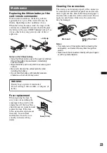 Предварительный просмотр 23 страницы Sony CDX-GT740UI Operating Instructions Manual