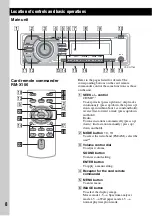 Предварительный просмотр 8 страницы Sony CDX-GT760 Operating Instrctions