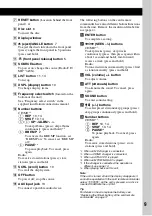 Предварительный просмотр 9 страницы Sony CDX-GT760 Operating Instrctions