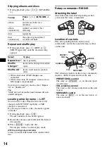 Предварительный просмотр 14 страницы Sony CDX-GT760 Operating Instrctions