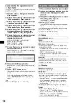 Предварительный просмотр 10 страницы Sony CDX-GT770 Operating Instruction